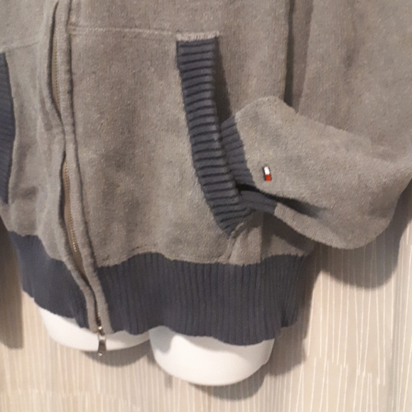 Tommy Hilfiger Varsity Full Zip Sweater sz Large - Picture 3 of 7